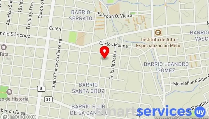 mapa de HR Reparaciones de Anteojos  en Melo
