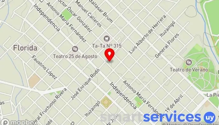 mapa de Inmobiliaria Álvaro Rodríguez Agencia de bienes inmuebles comerciales en Florida