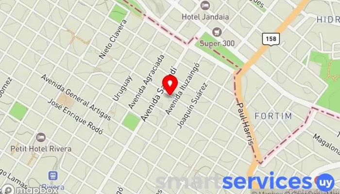 mapa de Inmobiliaria Berrutti Agencia inmobiliaria en Rivera