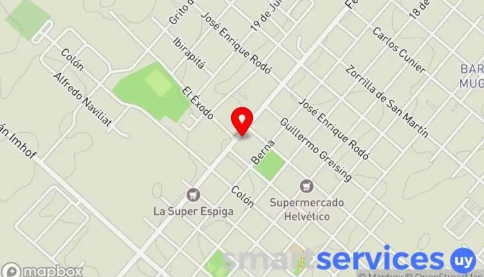 mapa de Inmobiliaria Rural Campos Online Uruguay Agencia inmobiliaria, Agentes inmobiliarios, Consultor inmobiliario en Nueva Helvecia