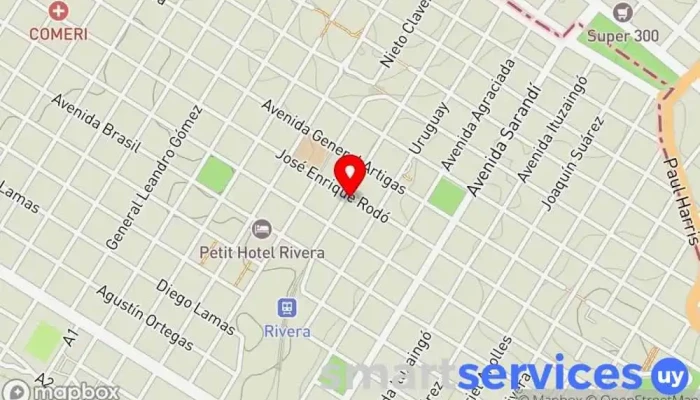mapa de Inmobiliaria Tu Hogar Agencia inmobiliaria en Rivera