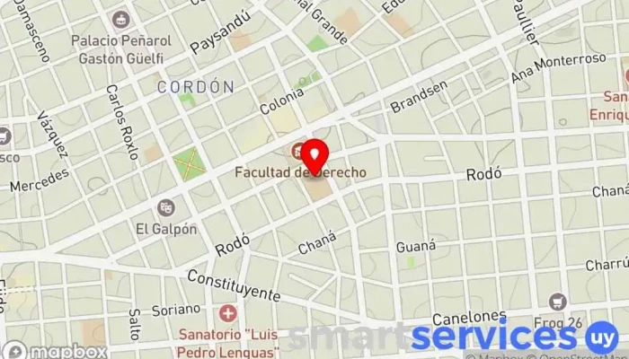 mapa de Instituto Alfredo Vásquez Acevedo Centro de educación secundaria, Escuela preparatoria en Montevideo