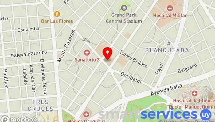 mapa de Instituto Crandon Colegio bilingüe en Montevideo