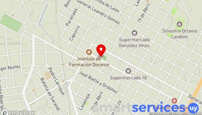 mapa de Instituto de Enseñanza Educativa Departamental de Durazno N°3 Escuela de primaria en Durazno