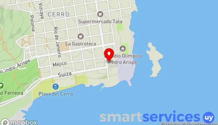 mapa de Instituto de Enseñanza Secundaria N°72 Escuela de primaria en Montevideo
