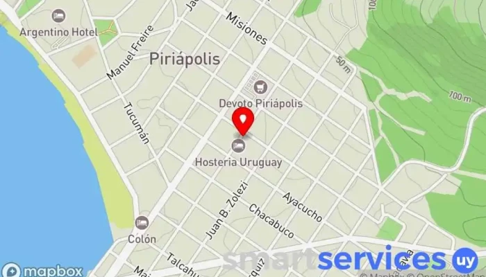 mapa de Instituto Galileo Galilei Centro de educación secundaria en Piriápolis