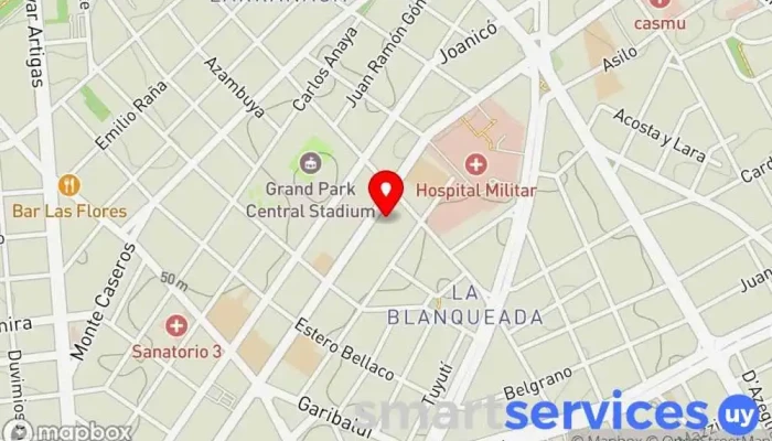 mapa de Instituto Interamericano del Niño, la Niña y Adolescentes Instituto de secundaria en Montevideo