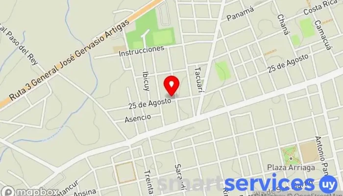 mapa de Instituto MARLOWE San José Institución educativa, Centro educativo en San José de Mayo