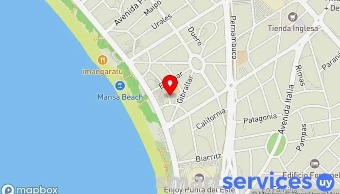 mapa de Instituto Uruguayo Argentino Colegio bilingüe en Punta del Este