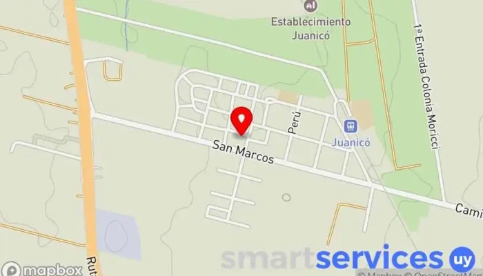 mapa de Joanicó canelones  en Juanicó