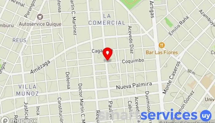mapa de Jueves 5 Bar restaurante, Pub en Montevideo