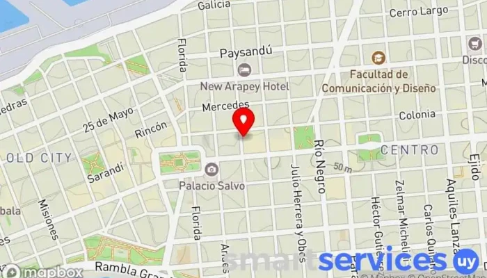 mapa de LA CASA DEL MULTIFOCAL - ÓPTICA Óptica en Montevideo