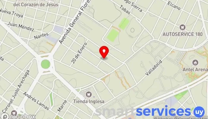 mapa de LA CLAVE 92.9 FM Emisora de radio en Montevideo
