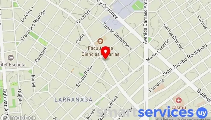 mapa de LAM Liceo Adventista de Montevideo Centro educativo en Montevideo