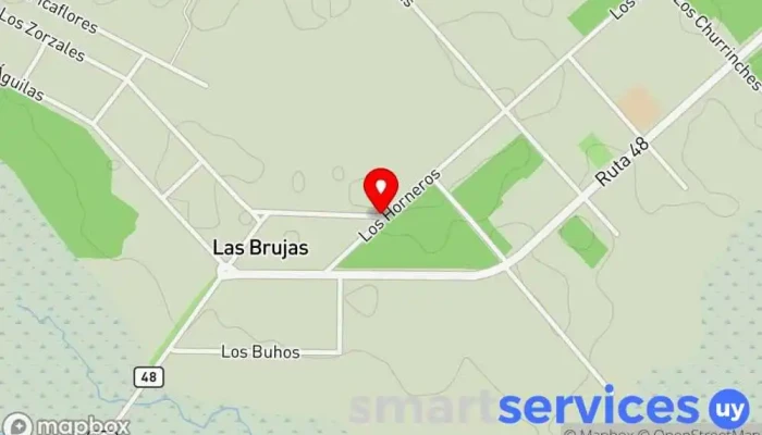 mapa de Las Brujas  en Las Brujas
