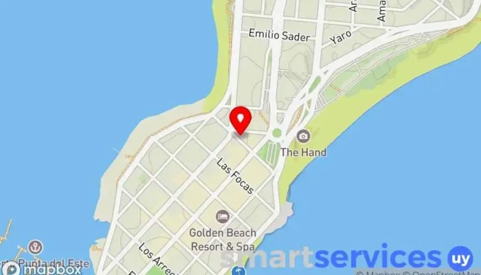 mapa de LASER FM Emisora de radio en Punta del Este