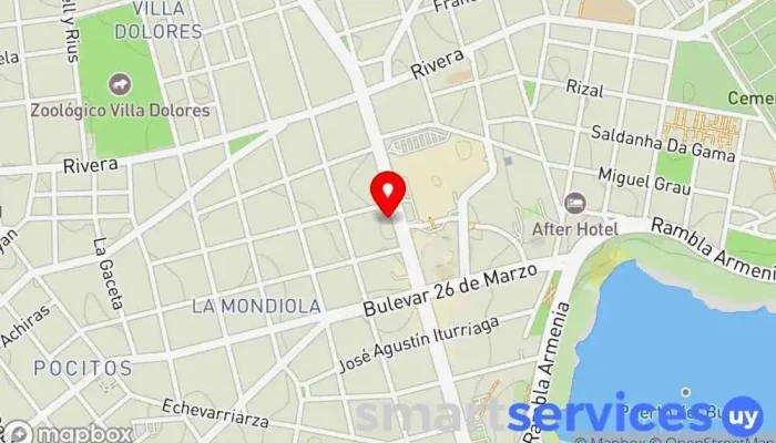 mapa de Lenso Ópticas Óptica en Montevideo