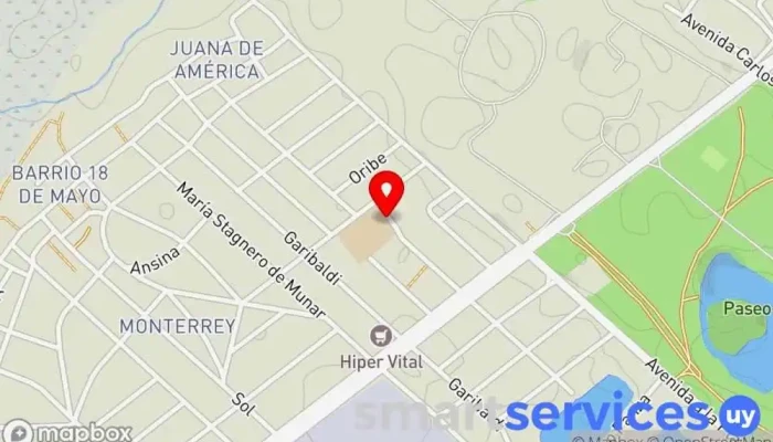 mapa de Liceo Alberto Candeau Escuela de primaria en Ciudad de la Costa