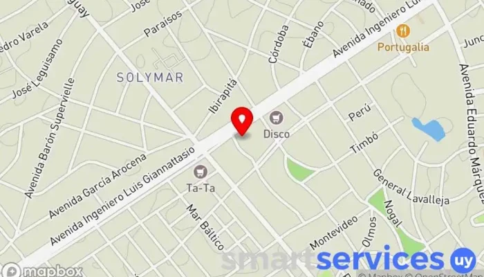 mapa de Liceo AlterNativo Escuela de primaria en Ciudad de la Costa