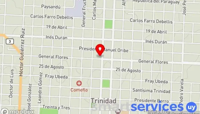 mapa de Liceo American School Centro educativo en Trinidad