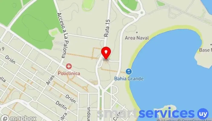 mapa de Liceo Cabo Santa María  en La Paloma