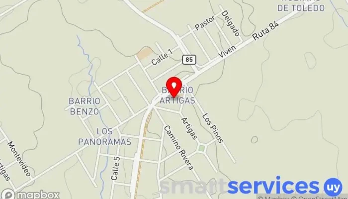 mapa de Liceo de Casarino Instituto de secundaria, Colegio público en Casarino