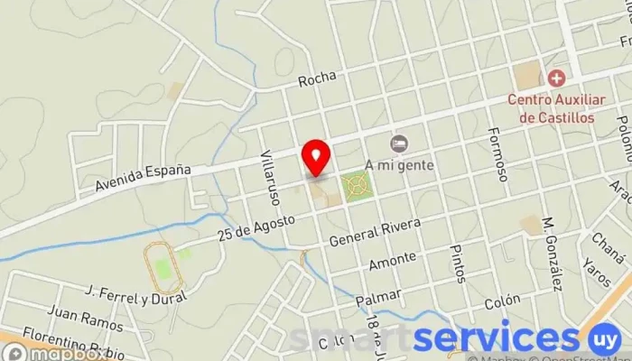 mapa de Liceo de Castillos Centro de educación secundaria en Castillos