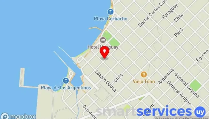 mapa de Liceo de Nueva Palmira 
