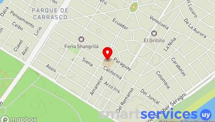 mapa de Liceo de Shangrilá Centro de educación secundaria en Ciudad de la Costa