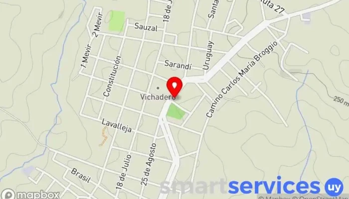 mapa de Liceo de Vichadero Centro de educación secundaria en Vichadero