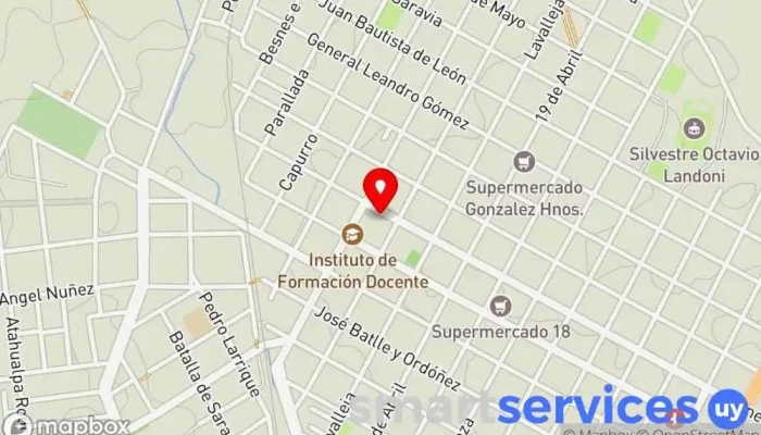 mapa de Liceo Departamental de Durazno 
