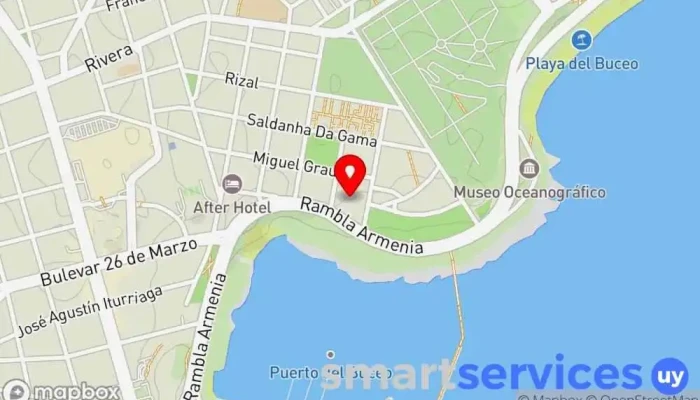 mapa de Liceo Francés Jules Supervielle Centro educativo, Escuela en Montevideo