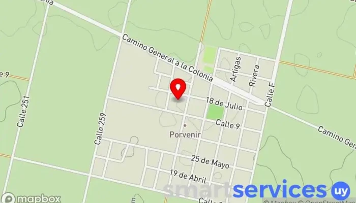 mapa de Liceo Escuela en Porvenir