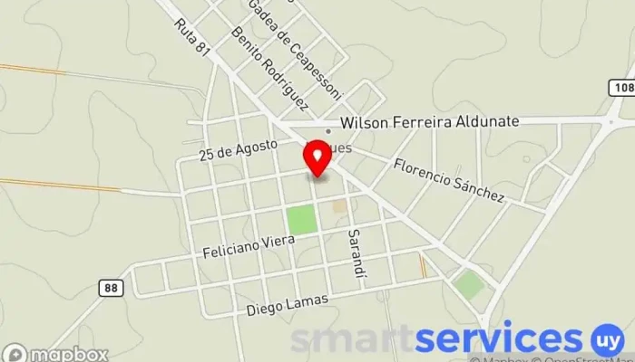 mapa de Liceo  en Migues