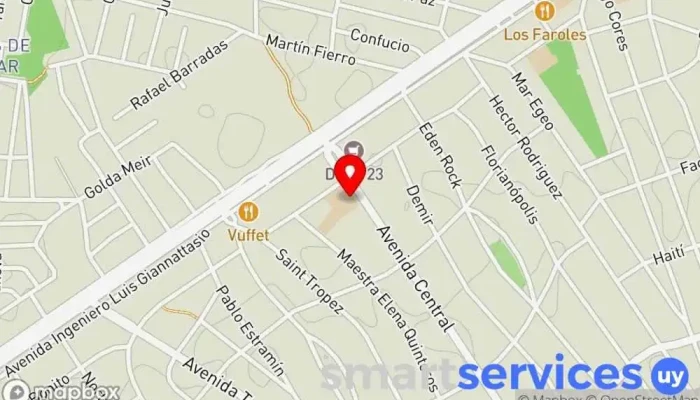 mapa de Liceo Médanos de Solymar Escuela en Ciudad de la Costa