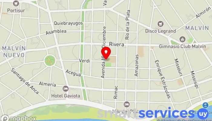 mapa de Liceo N31 Instituto de secundaria en Montevideo