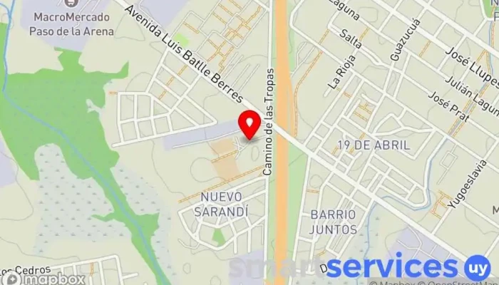 mapa de Liceo N° 46 Instituto de secundaria en Montevideo