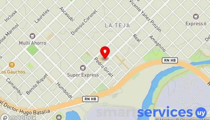 mapa de Liceo N° 66 Parque Tejano Centro de educación secundaria, Escuela en Montevideo