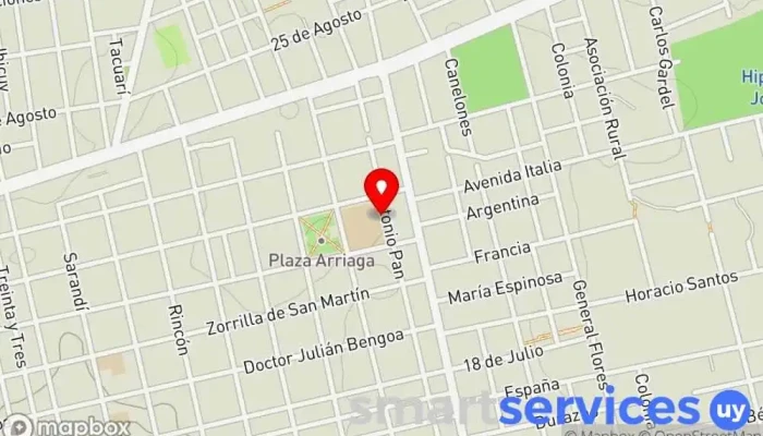 mapa de Liceo N°2 de San José 