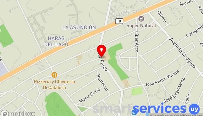 mapa de Liceo N°2 Solymar (Norte) Centro de educación secundaria en Ciudad de la Costa