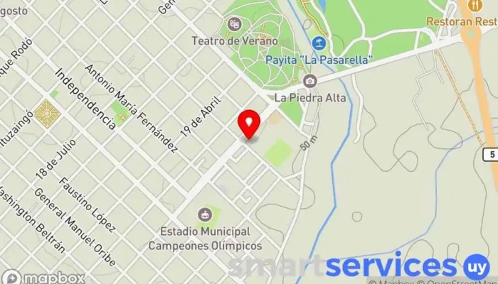 mapa de Liceo N°3 - Instituto de Enseñanza Secundaria Departamental Centro de educación secundaria en Florida