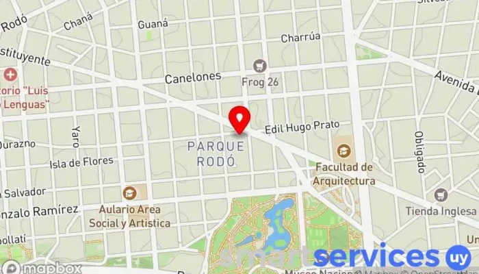 mapa de Liceo N°4 Juan Zorrilla de San Martín Instituto de secundaria en Montevideo