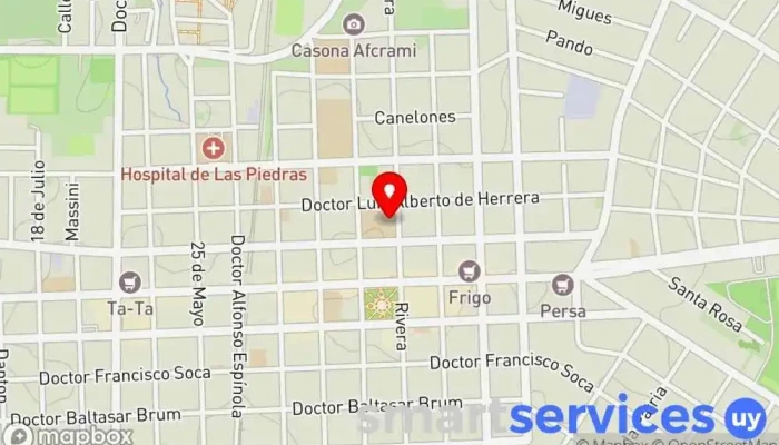 mapa de Liceo Nº 1 de Las Piedras, 