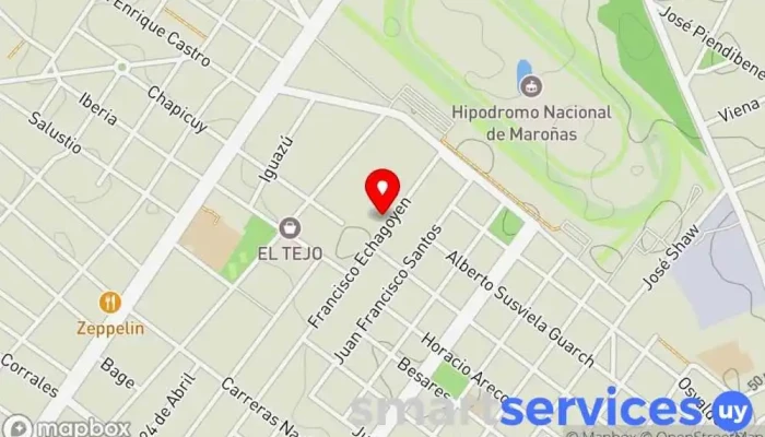 mapa de Liceo Nº 13 Instituto de secundaria en Montevideo
