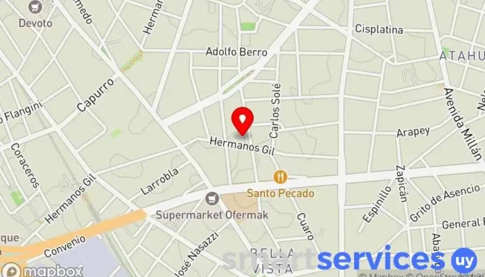 mapa de Liceo Nº 16 Centro de educación secundaria en Montevideo
