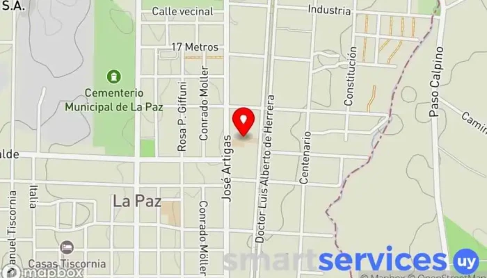 mapa de Liceo Nº 2 de La Paz 