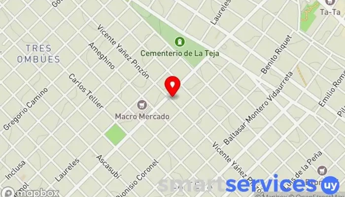 mapa de Liceo Nº 47 Centro de educación secundaria en Montevideo