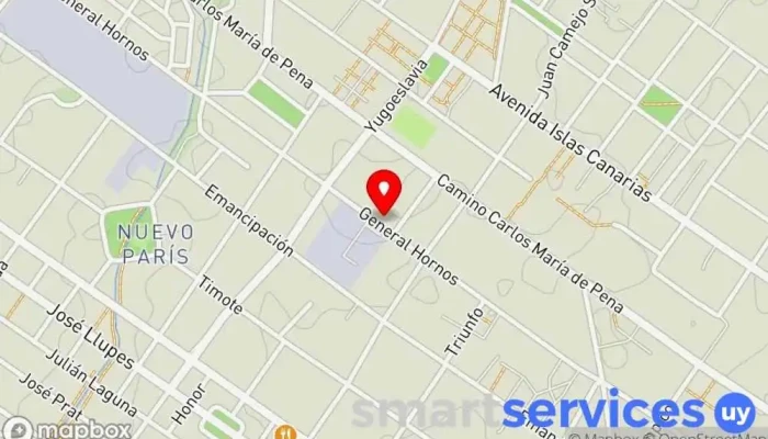 mapa de Liceo Nº 51 Instituto de secundaria en Montevideo