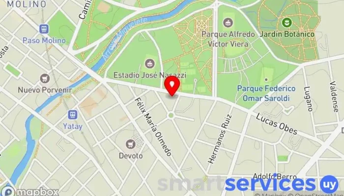 mapa de Liceo Nº 6 Francisco Bauzá Instituto de secundaria, Escuela de primaria, Escuela, Escuela secundaria superior en Montevideo