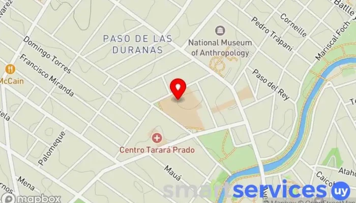 mapa de Liceo Nº 63 Idea Vilariño Instituto de secundaria en Montevideo